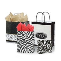 Black and White Shopping Bags